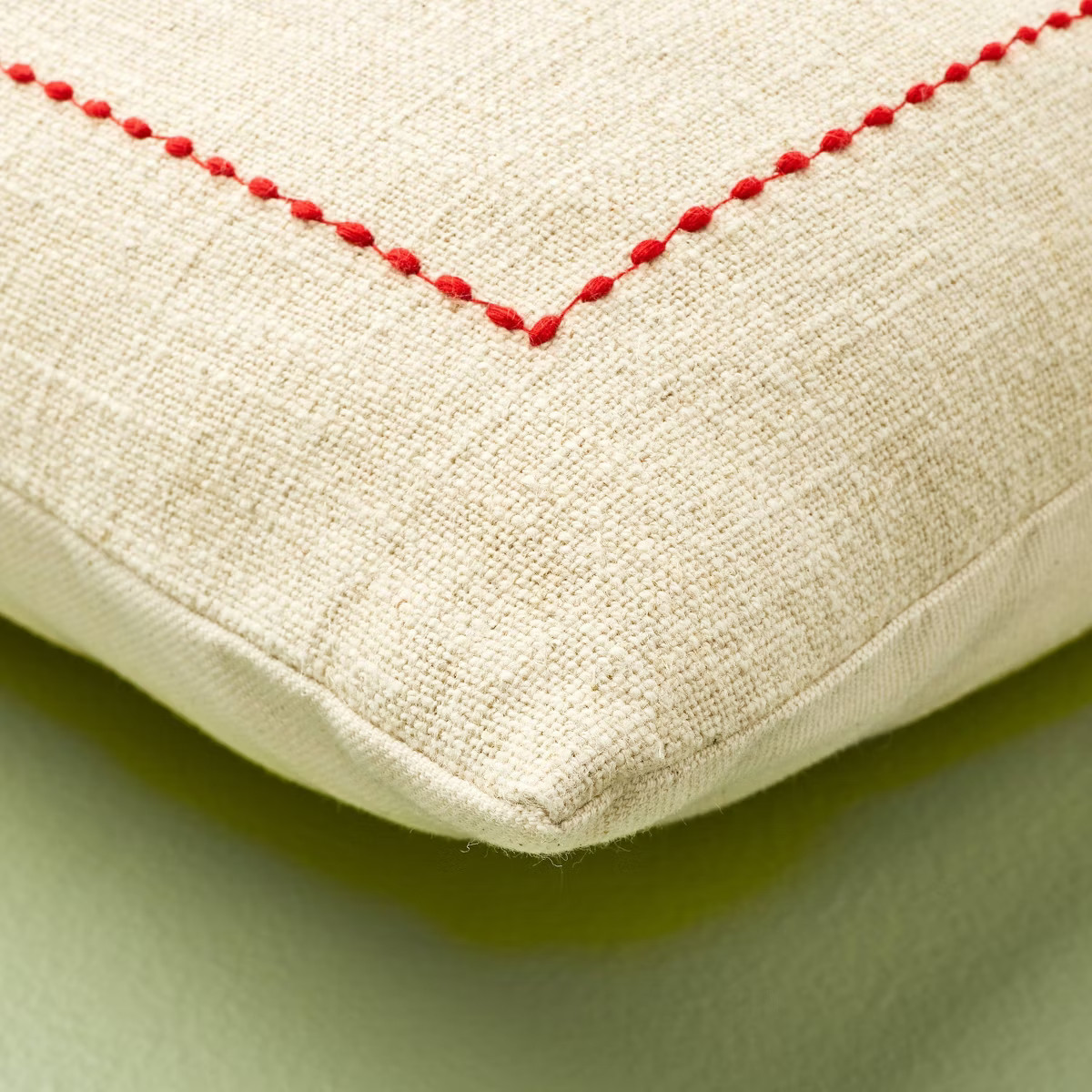 16"x16" Merry Christmas Embroidered Square Throw Pillow - Hearth & Hand™ with Magnolia | Target