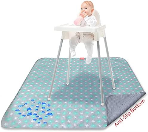 Splat Mat High Chair Mat for Mealtime, Anti Slip and Waterproof Splash Mat, Baby Playtime Splat Mat  | Amazon (US)