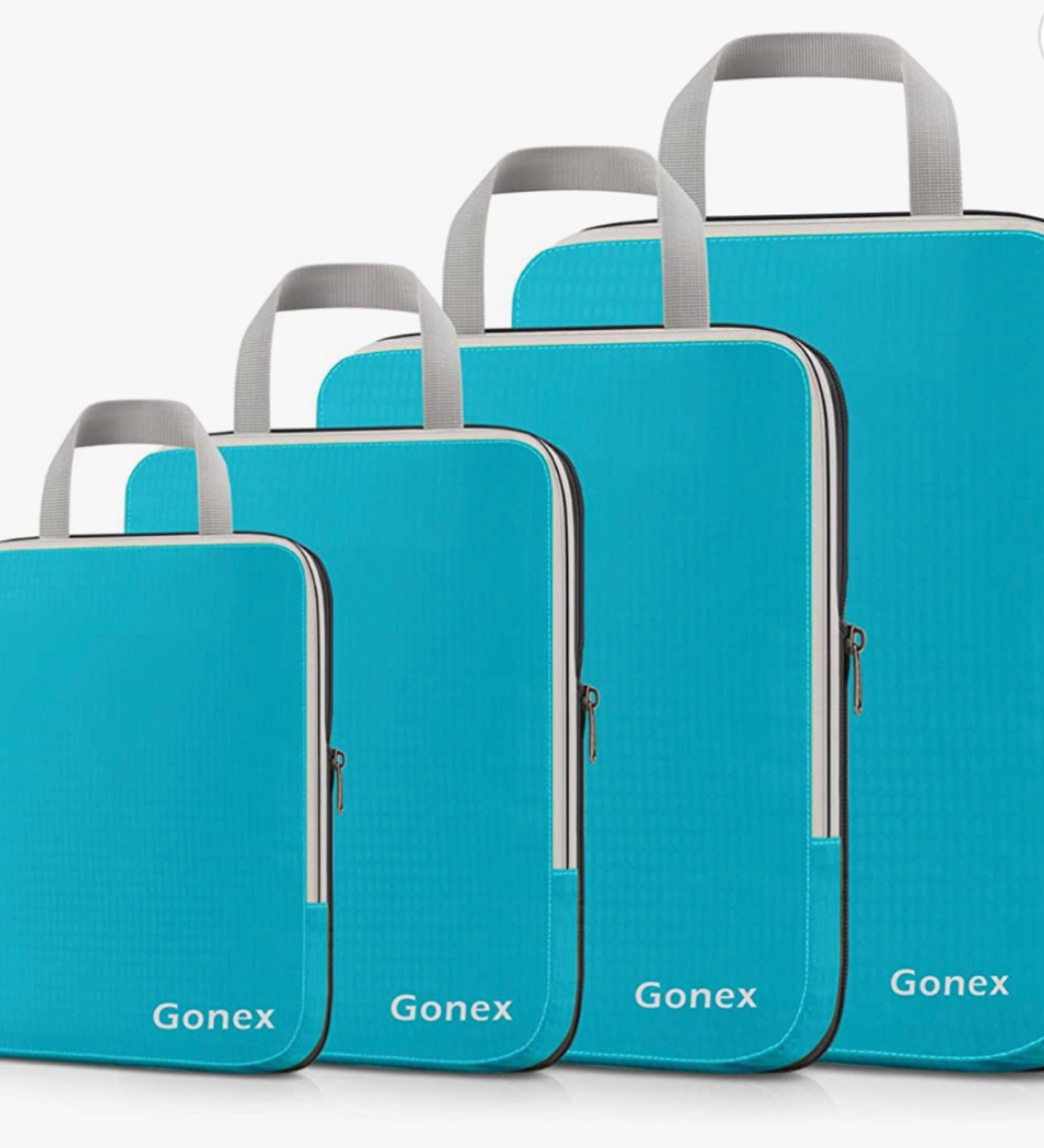 The best packing cubes for on the go travel. #gonex 
Perfect for compressing wrinkle free clothes like bathing suits, activewear, socks. Compression saves more space in your travel gear  

#LTKtravel