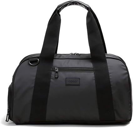 Vooray Burner Gym Duffel, Small Gym Bag with Shoe Pocket, 16" Compact Duffel Bag (Matte Black) | Amazon (US)