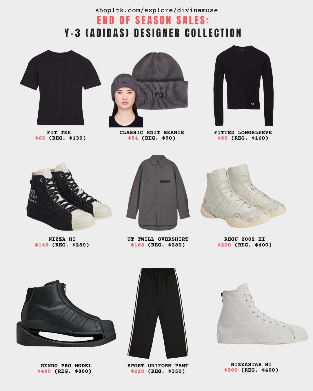 end of season sales: Y-3 adidas designer collection. Some artistic touches for elevated sportswear, streetwear, athleisure, and workout outfit inspo. 

Y-3 is a high-fashion avant-garde x minimalism brand with cutting-edge sportswear performance, often creating sculptural, futuristic pieces that feel both athletic and artful.  

 #LTKfitnessgoals #LTKActive #LTKSaleAlert