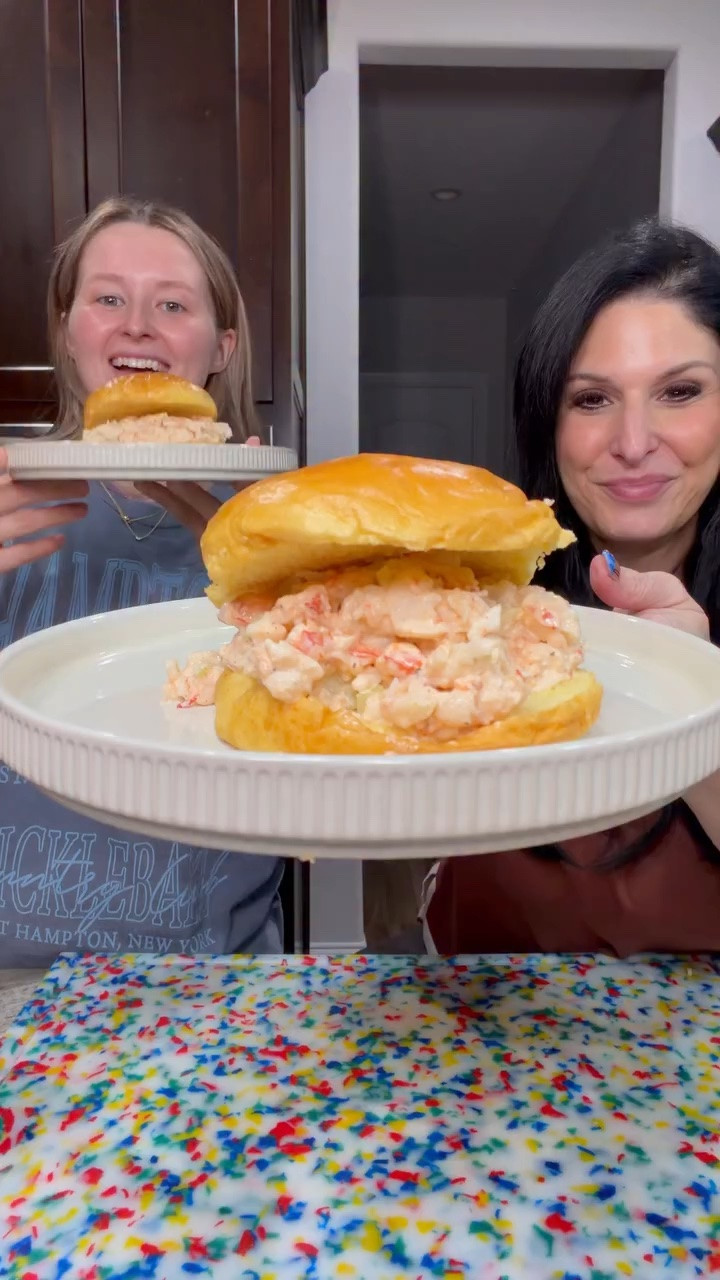 🦐 Larry David’s Shrimp Salad
#shrimp #shrimpsalad #easyrecipe #recipe #larrydavid 

It’s been almost three years since our Larry David passed, and we feel so incredibly lucky that he let us film him, even while he was sick. 💚

At the time, we knew these moments were special, but I don’t think we realized just how much we would cherish these videos one day.

Getting to hear his voice, watch him cook, and make the recipes he taught us is something we’ll treasure forever. And most importantly, his recipes get to live on.

So today we’re making one of our favorites:

DAD’S SHRIMP SALAD 🦐💚

Ingredients:

* 2 lbs peeled & deveined Argentinian shrimp
* 1 1/2 lemons, cut in half
* 4 cloves garlic
* 1 bay leaf
* Old Bay seasoning
* 2 stalks celery, peeled & finely chopped
* 3–4 tablespoons mayo, or measure with your heart 😂
* Salt & pepper, to taste
* Additional Old Bay, to taste
* Juice of ½ lemon
* Fresh brioche buns, for serving

Directions:

1. Fill a large pot with water. Add the halved lemon, garlic cloves, bay leaf, and a generous sprinkle of Old Bay. Bring to a boil.
2. Once boiling, add the shrimp and immediately turn off the heat. Let the shrimp steep in the hot water for about 3 minutes.
3. Remove the shrimp from the water and refrigerate until completely chilled.
4. Once cold, roughly chop the shrimp and place it in a bowl.
5. Add the finely chopped celery, mayo, Old Bay, salt, pepper, and juice from half a lemon. Dad didn’t really measure this part, so add everything to taste. 💚
6. Mix everything together and refrigerate. It’s good right away, but it’s even better after sitting overnight and letting all those flavors come together.
7. Pile it onto a fresh brioche bun and ENJOY. 🦐🥖

Larry David’s shrimp salad. Forever one of our favorites and forever one of Dad’s recipes. 💚

And yes… measure the mayo with your heart. Dad would approve. 😂