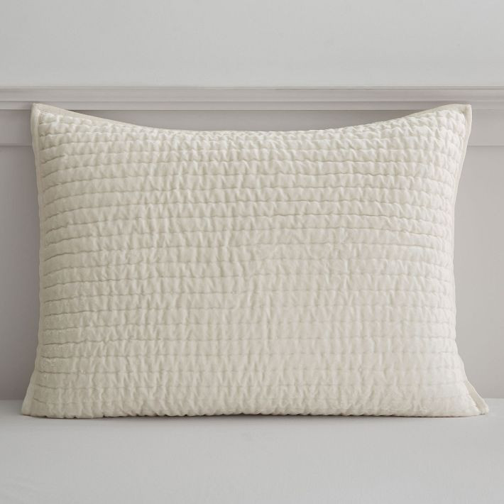 Velvet Pickstitch Sham | Pottery Barn Teen