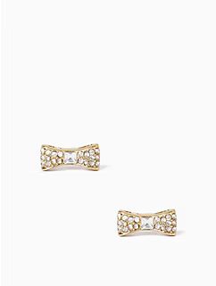 ready set bow pave bow studs | Kate Spade Outlet