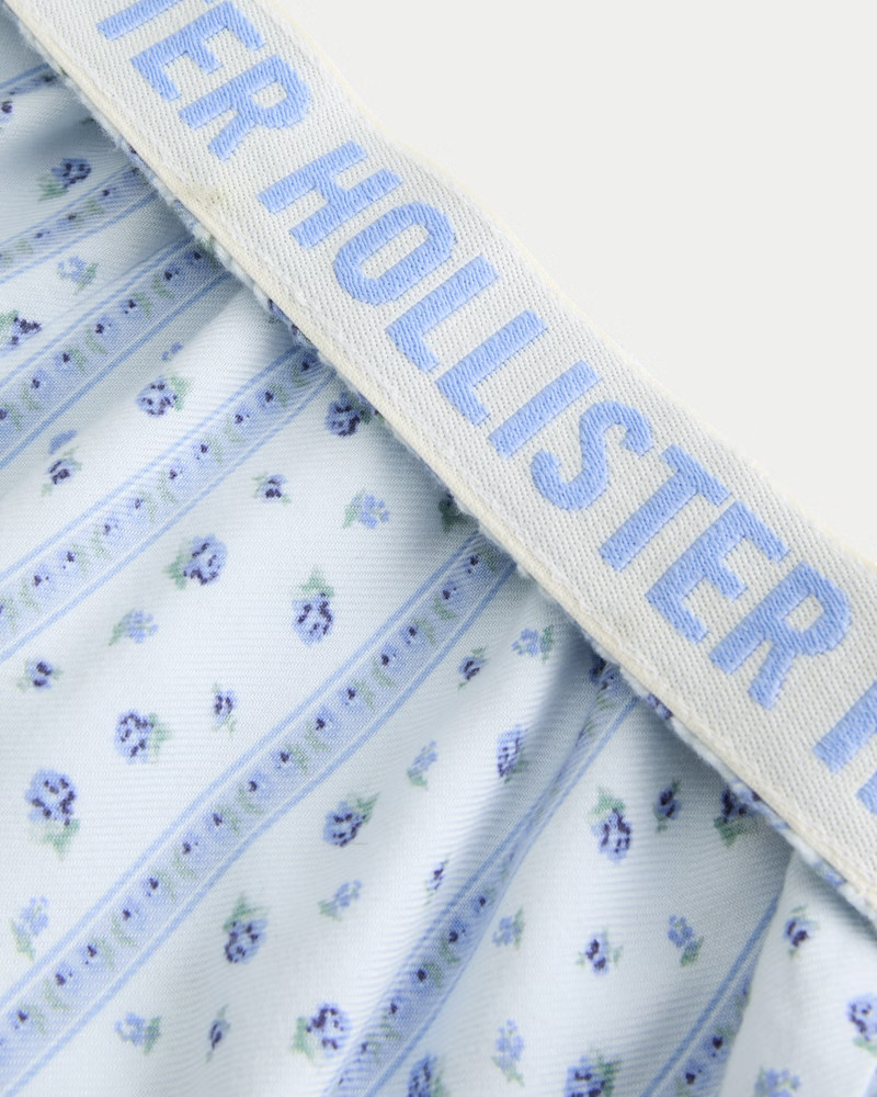 Foldover Waist Flannel Boxer Shorts | Hollister (US)