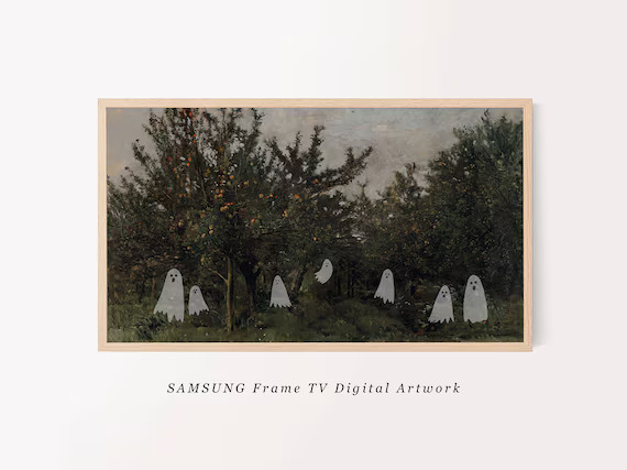 Vintage Halloween Art for Samsung Frame TV | Digital Downloadable Artwork | Digital Wall Art | Vi... | Etsy (US)
