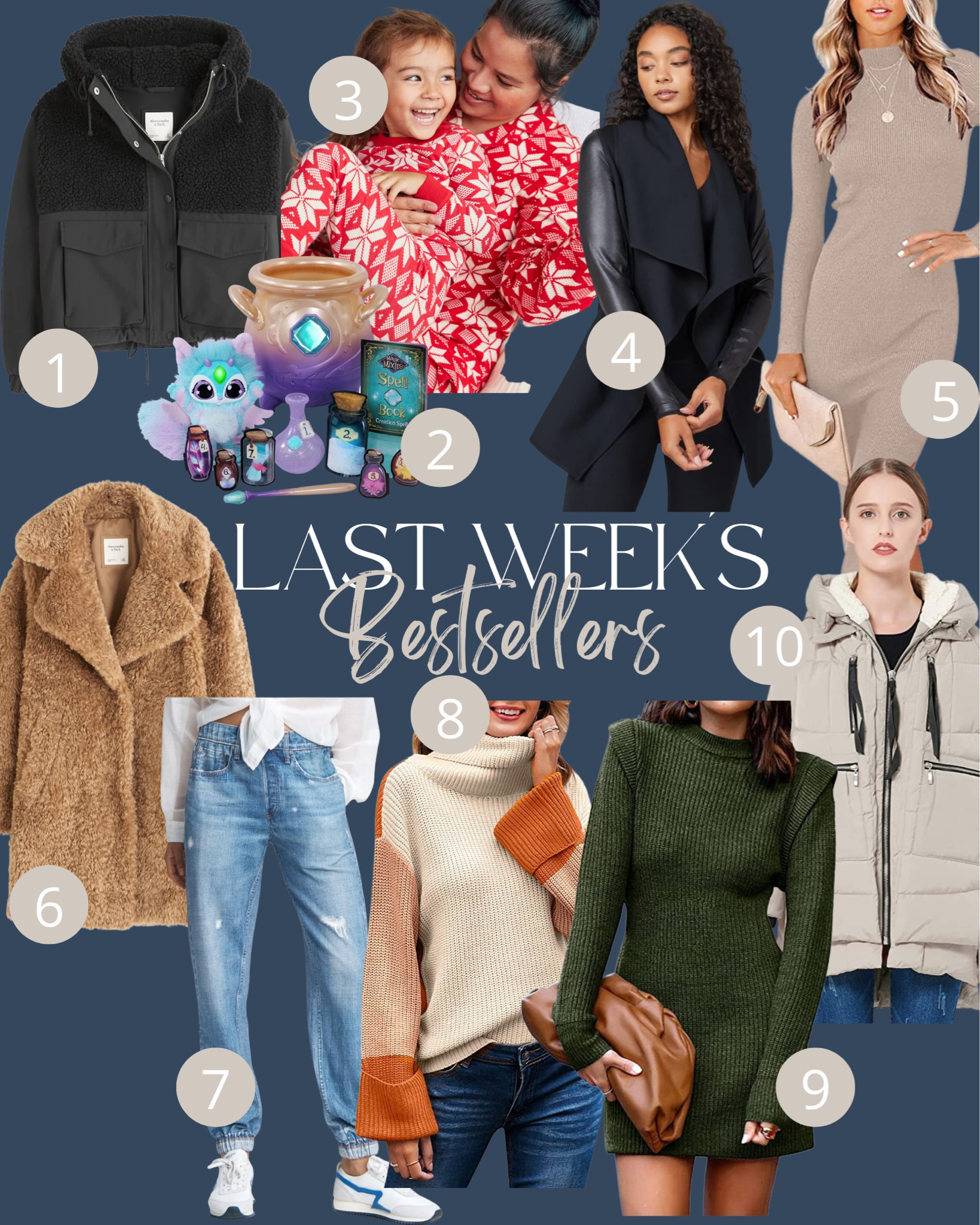 Last week’s bestsellers! 

Matching family pajamas - amazon finds - amazon must haves - found it on Amazon - coats on sale - jackets on sale 

#LTKSeasonal #LTKsalealert #LTKHoliday