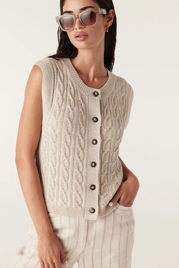 Lumen Cable Vest - Natural | Cable Melbourne