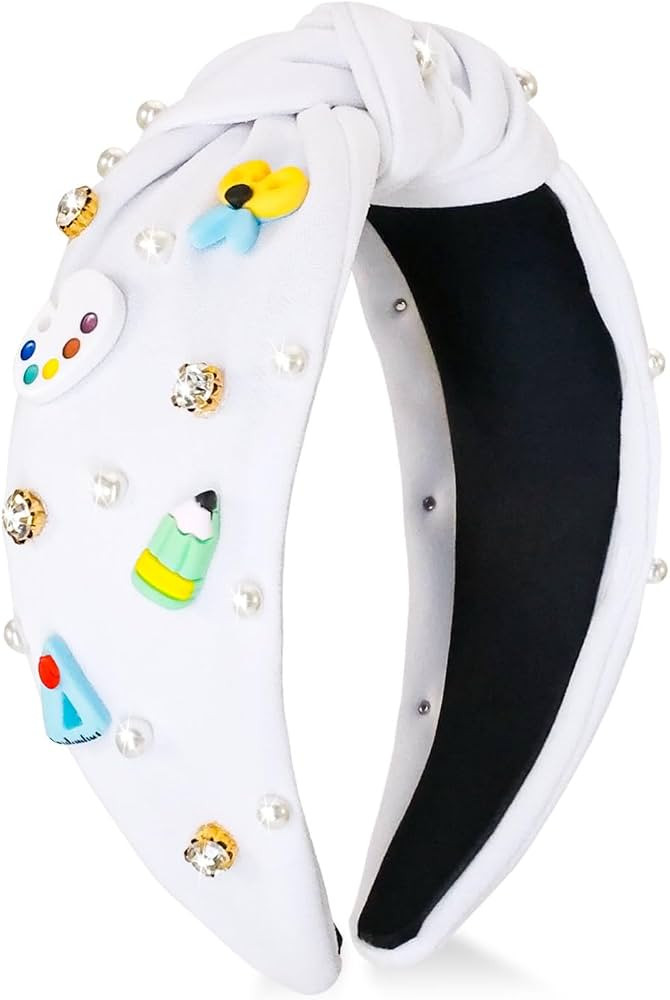 MOSOTECH Teacher Knotted Headband, Back to School Teacher Outfits for Women, First Day of School ... | Amazon (US)