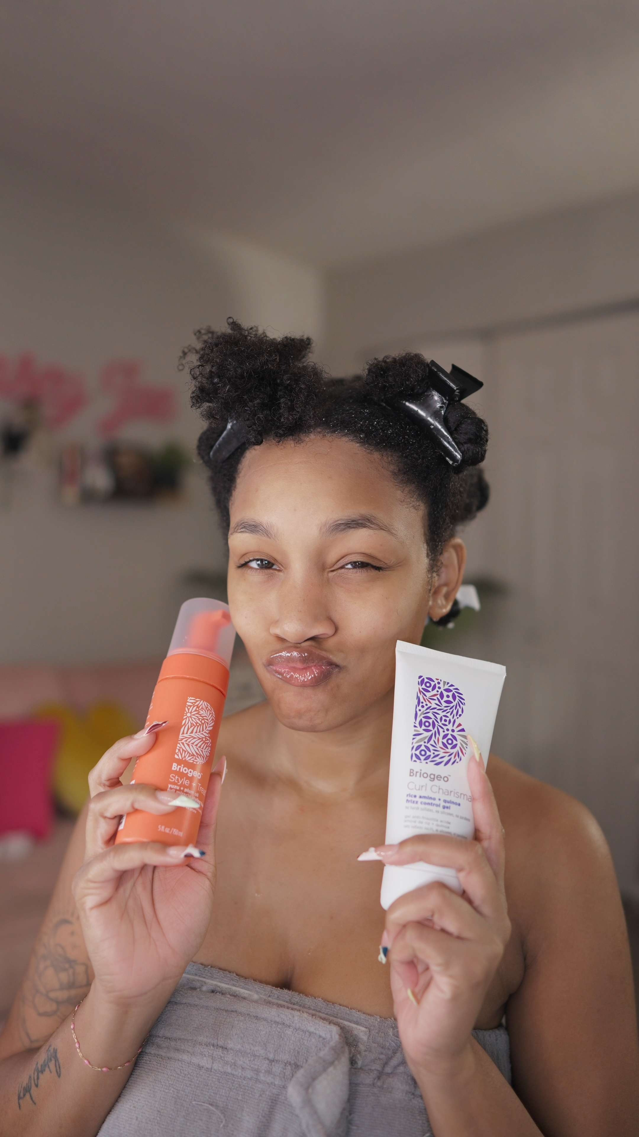 Wash & go perfection ✨ For reference, my hair is type 4B, high density, low porosity — and this combo worked beautifully! I used the Briogeo Curl Charisma Gel + Style + Treat™ Volume Foam and let me tell you… the definition + longevity on this duo is unreal. Linking them for my curl girls who need both hold and bounce 💕

#Briogeo #WashAndGo #CurlyHair #NaturalHair 

 #LTKSaleAlert #LTKFindsUnder50 #LTKBeauty