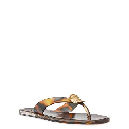 DV Dolce Vita Women's Jesper Jelly Thong Sandal with Ornament | Walmart (US)
