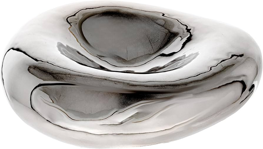 Bloomingville Decorative Stoneware Bowl, Chrome Glaze | Amazon (US)