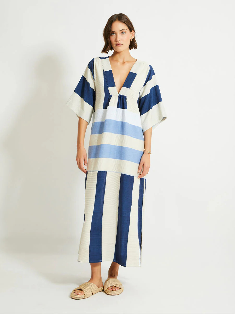 EDNA | V Neck Dress | lemlem (US)
