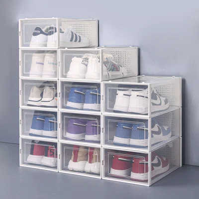 Rebrilliant Stackable Shoe Storage Box & Reviews | Wayfair | Wayfair North America