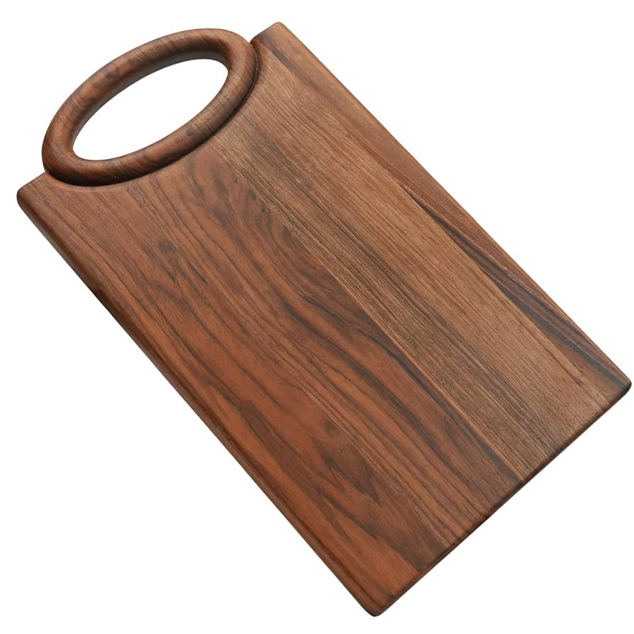 Oval Handle Walnut Cutting Board – Premium Wooden Chopping Block for Kitchen & Serving – Dura... | Amazon (US)