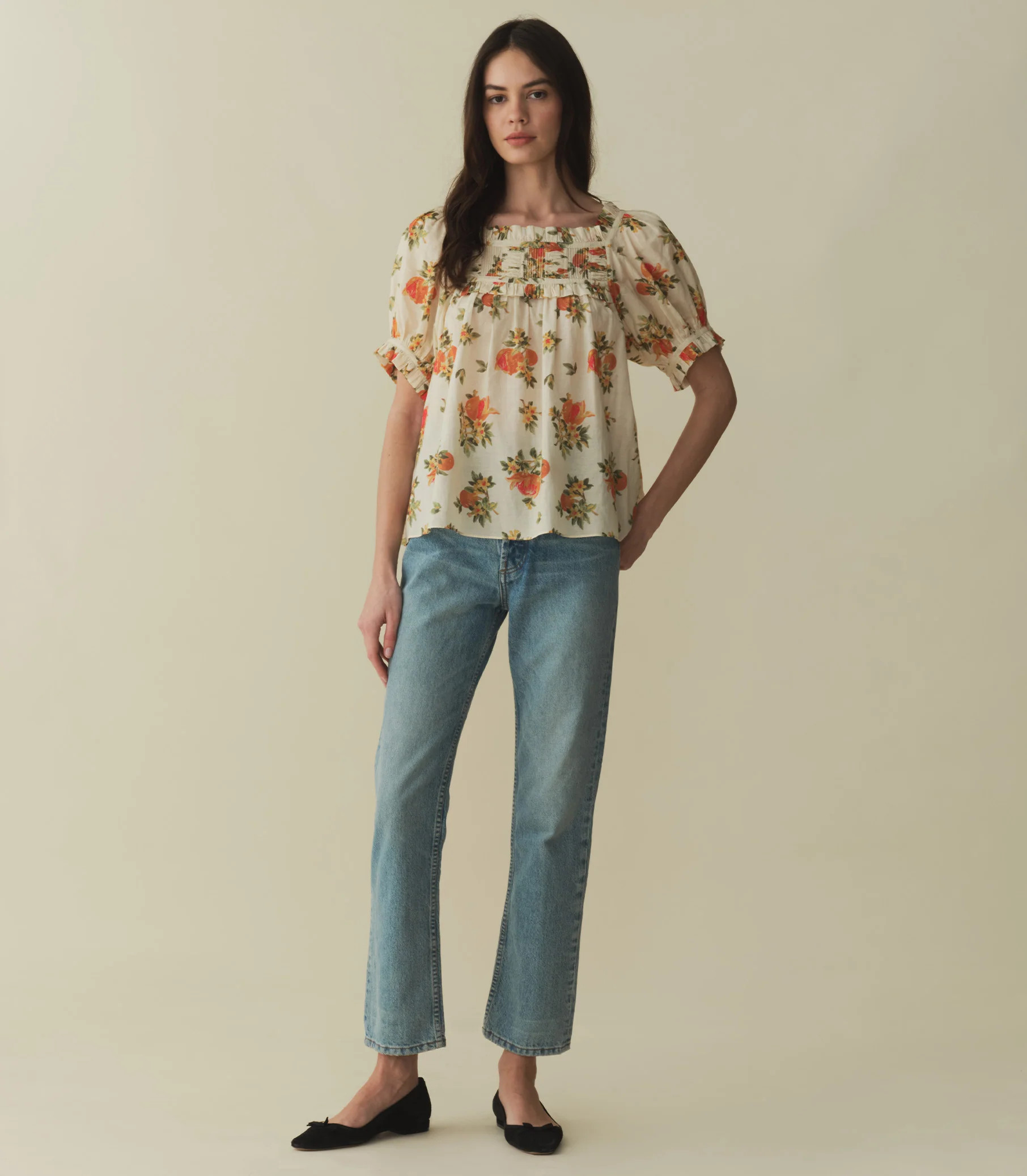 Frances Top - Orangerie Floral | DÔEN | DOEN