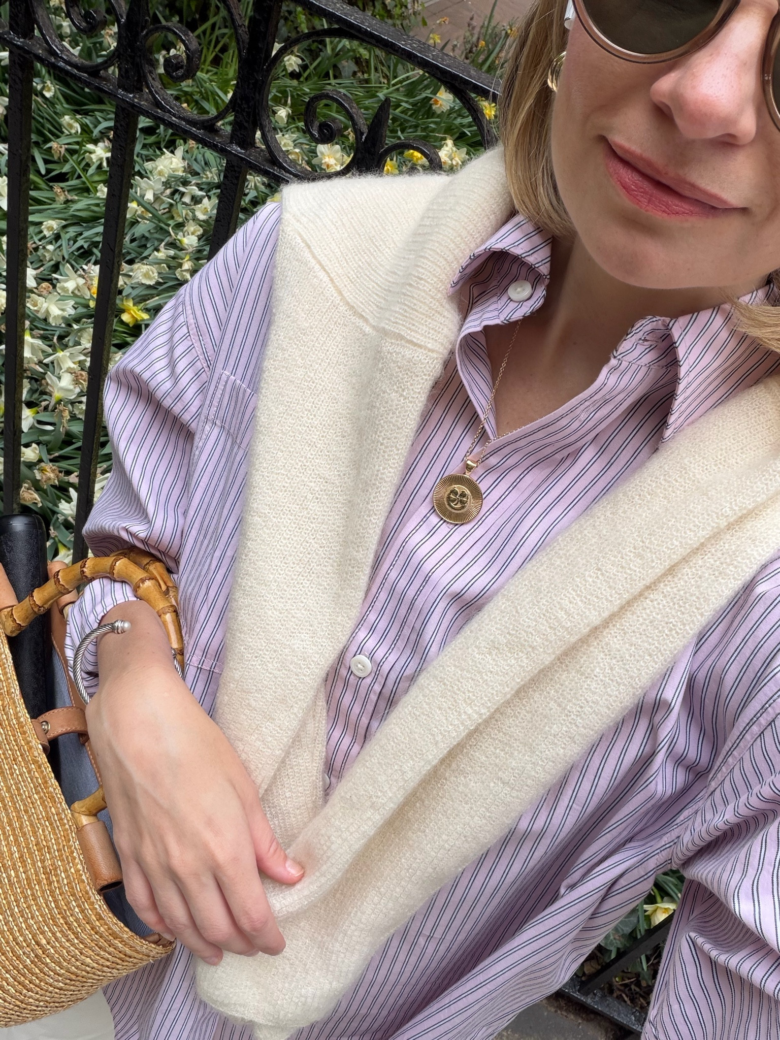 Stripe button up. Spring outfit. Workwear  

#LTKWorkwear #LTKSaleAlert #LTKOver40