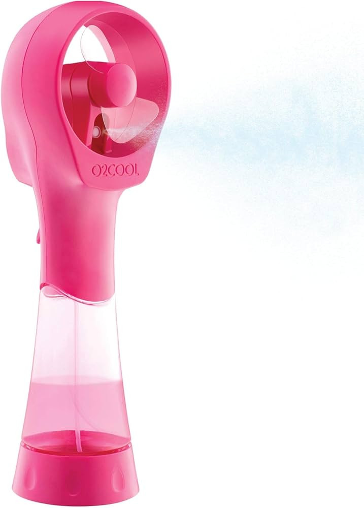 O2COOL Elite Battery Powered Handheld Water Misting Fans (Raspberry)\u2026 | Amazon (US)