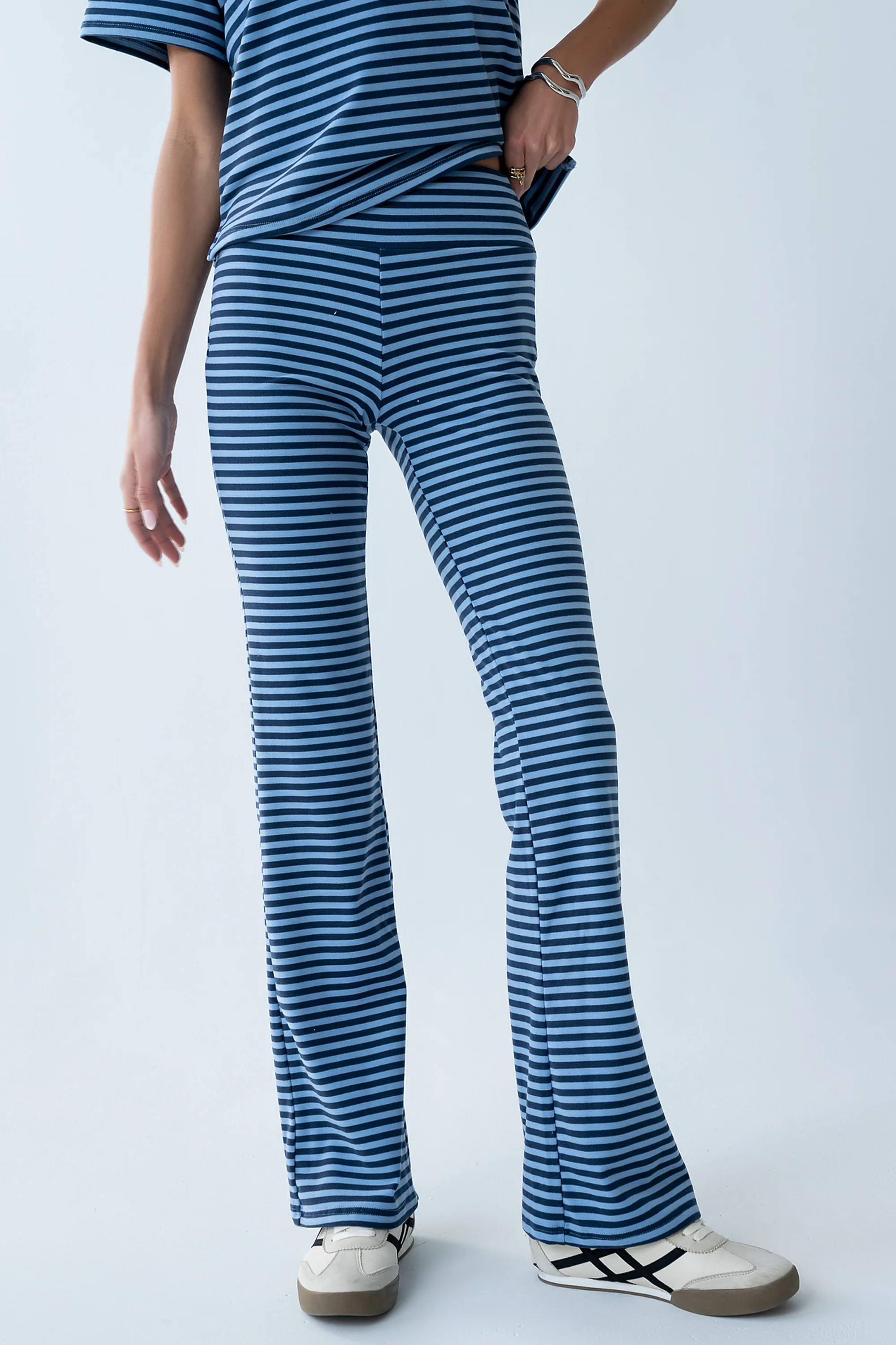 Jannet Striped Pants in Navy | Böhme US