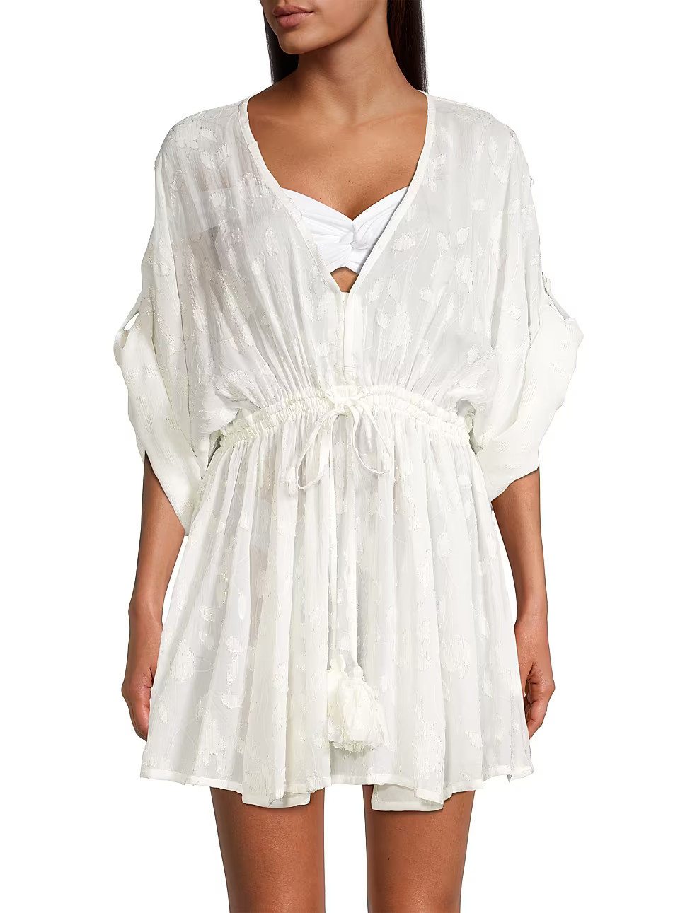 Olympia Drawstring Cover-Up Dress | Saks Fifth Avenue