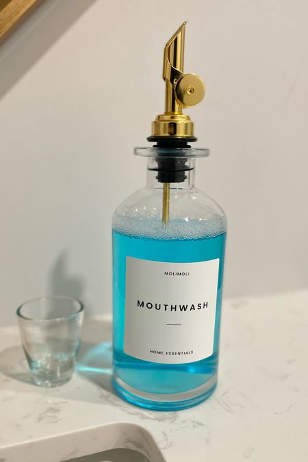 By simply decanting your mouthwash you can give your bathroom counter a nice upgrade’ 

#LTKunder50 #LTKhome #LTKFind