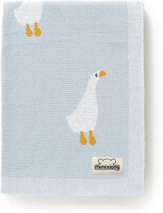 mimixiong Baby Blanket Knit Receiving Boys Girls Blanket Soft Cotton Neutral Blanke for Swaddle C... | Amazon (US)