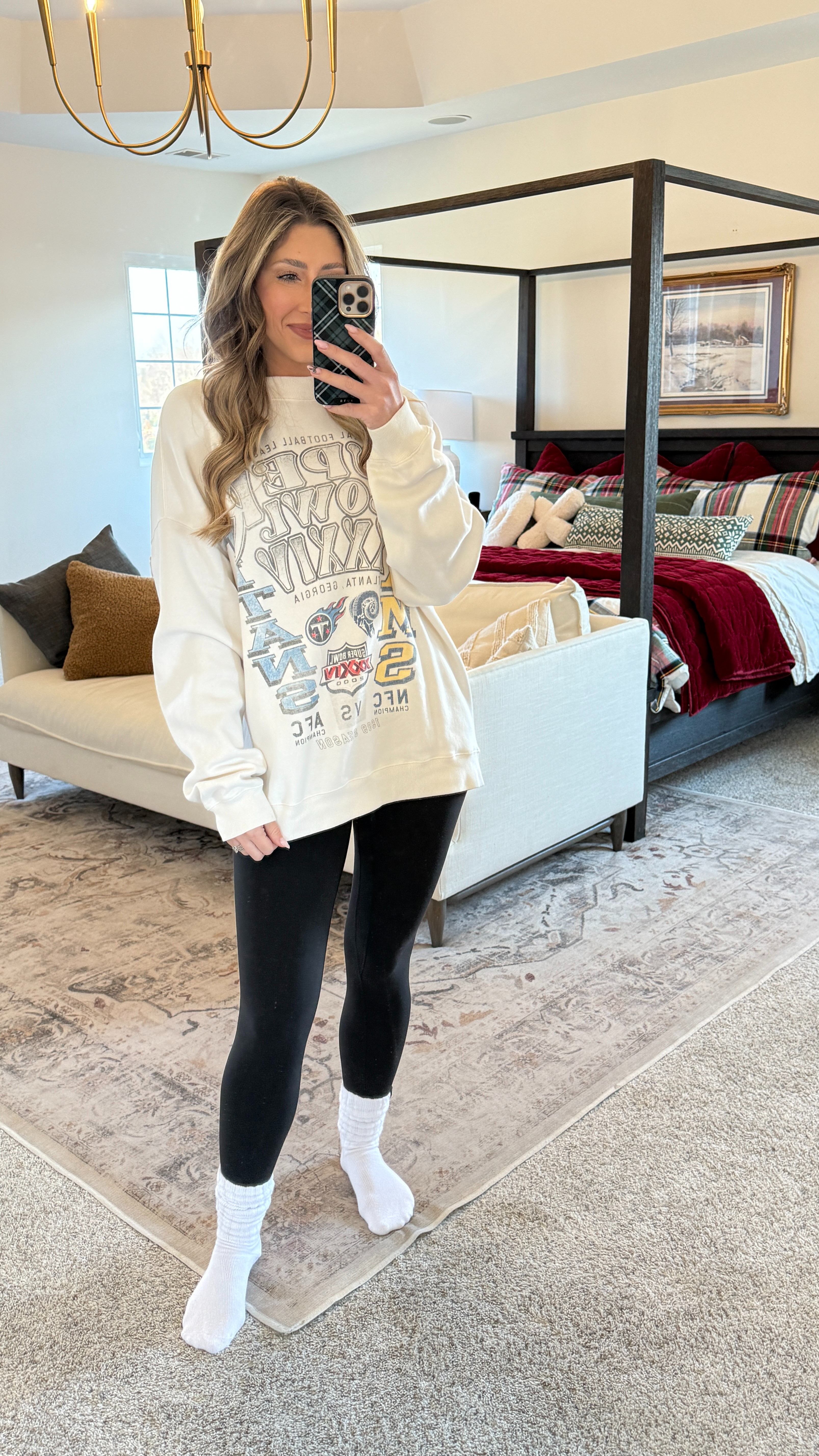 Casual Super Bowl outfit idea from Abercrombie 🏟️✨🏈 TTS M

abercrombie, abercrombie NFL crewneck, alo, lululemon, leggings, align leggings, tall friendly, crew socks, athleisure, activewear, boy mom, Samantha Bauchmann 

 #LTKActive #LTKFindsUnder100 #LTKFitness