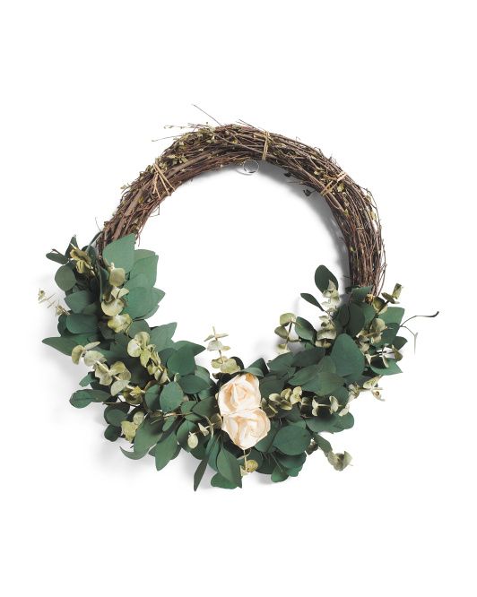 18in Buff Beauty Wreath | TJ Maxx