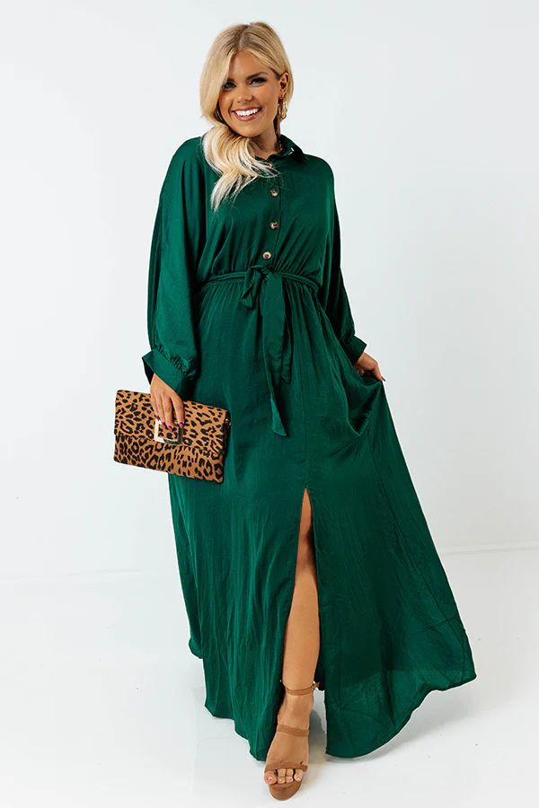 Energy Matched Maxi In Hunter Green Curves | Impressions Online Boutique