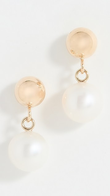 14k Pearl Drop Earrings | Shopbop