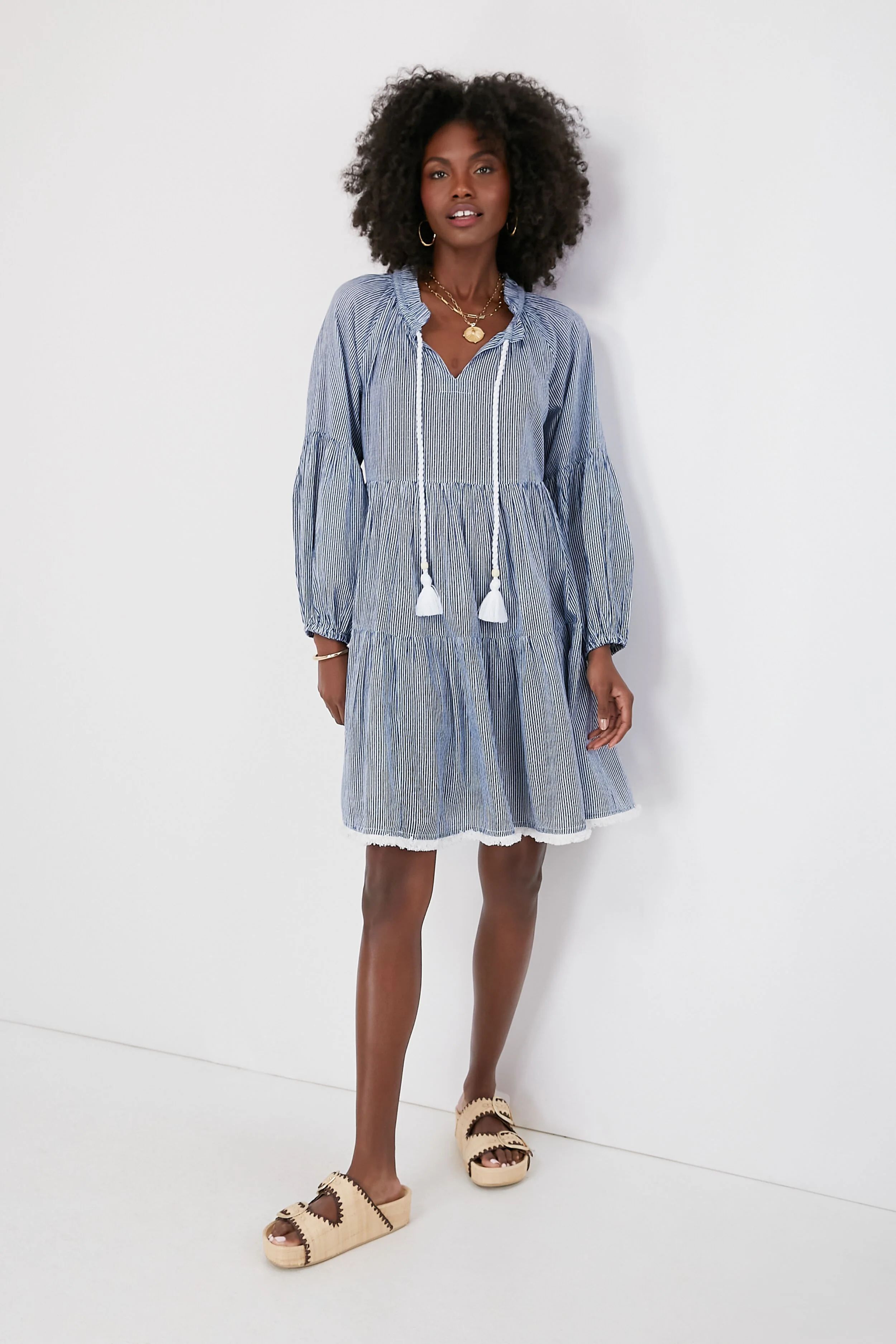 Nautical Navy Tie Neck Coverup | Tuckernuck (US)