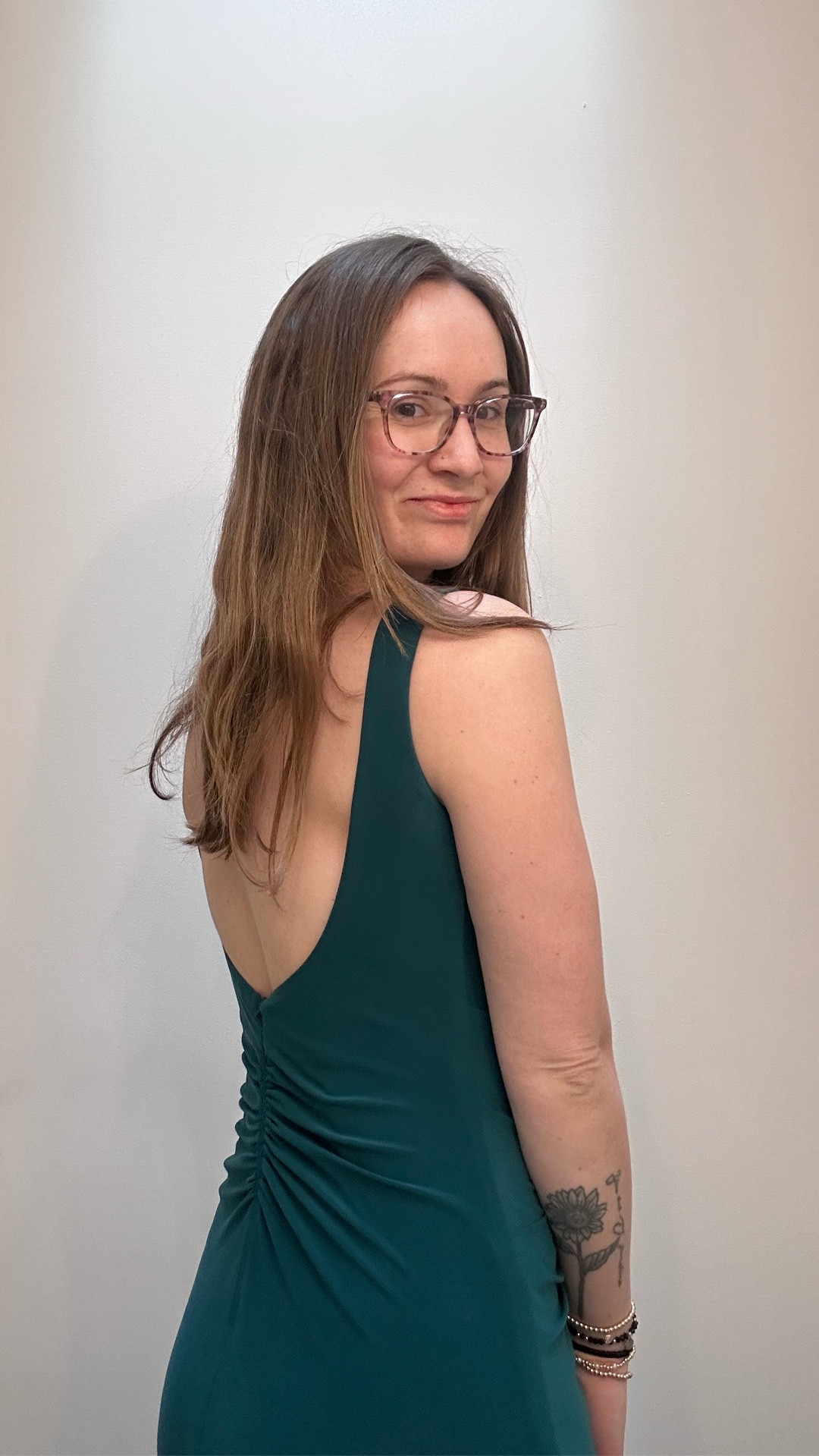 This David's Bridal High Neck Draped Jersey Midi Dress is perfect for a wedding! I absolutely love the low back and it’s super comfortable 

#LTKWedding #LTKBeauty #LTKSeasonal