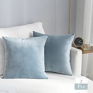 Stellhome Super Soft Decorative Velvet Cushion Covers Square Throw Pillow Covers for Bed Couch So... | Amazon (US)