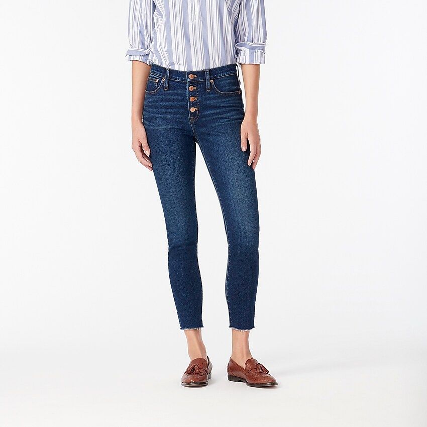 9" high-rise toothpick jean in Kettle wash | J.Crew US