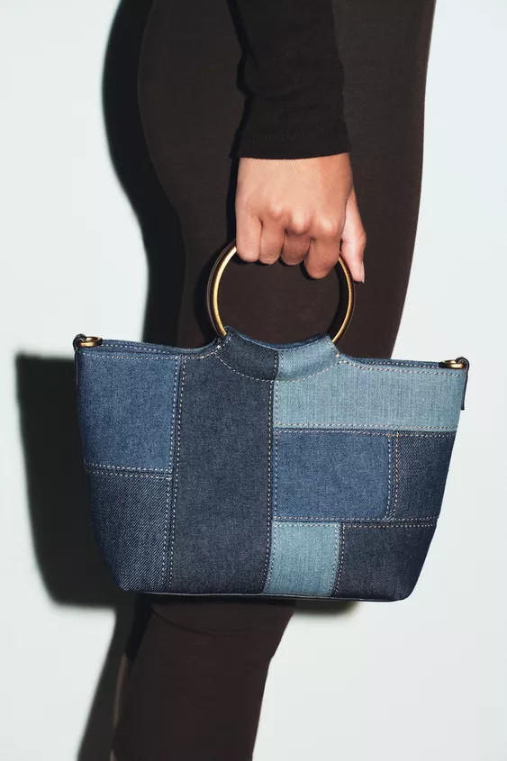 PATCHWORK MINI BUCKET BAG | Zara US