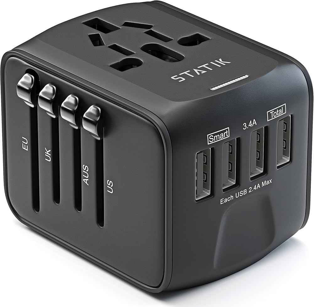 STATIK GloboCharge 12W Universal Travel Adapter Worldwide - International Power Adapter Plug Euro... | Amazon (US)