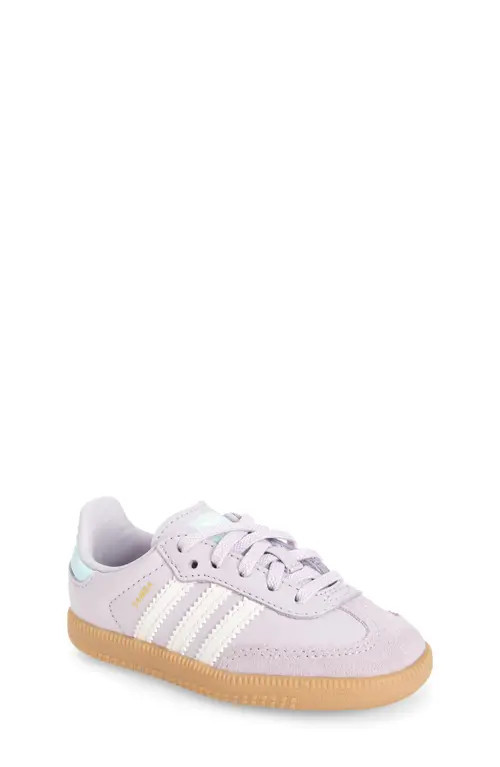 adidas Kids' Samba Sneaker in Silver/Crystal/Aqua at Nordstrom, Size 5 M | Nordstrom