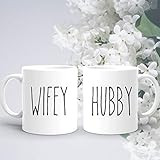 Couple Mug | Husband And Wife Mug Set | Hubby Wifey Mug | Newly Wed Gifts | Marriage Gifts | Mug Gif | Amazon (US)