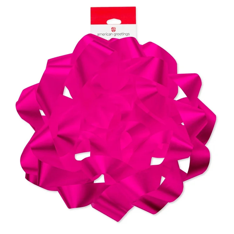 American Greetings 4.25 in. Giant Pink Confetti Gift Bow (1-Count) | Walmart (US)