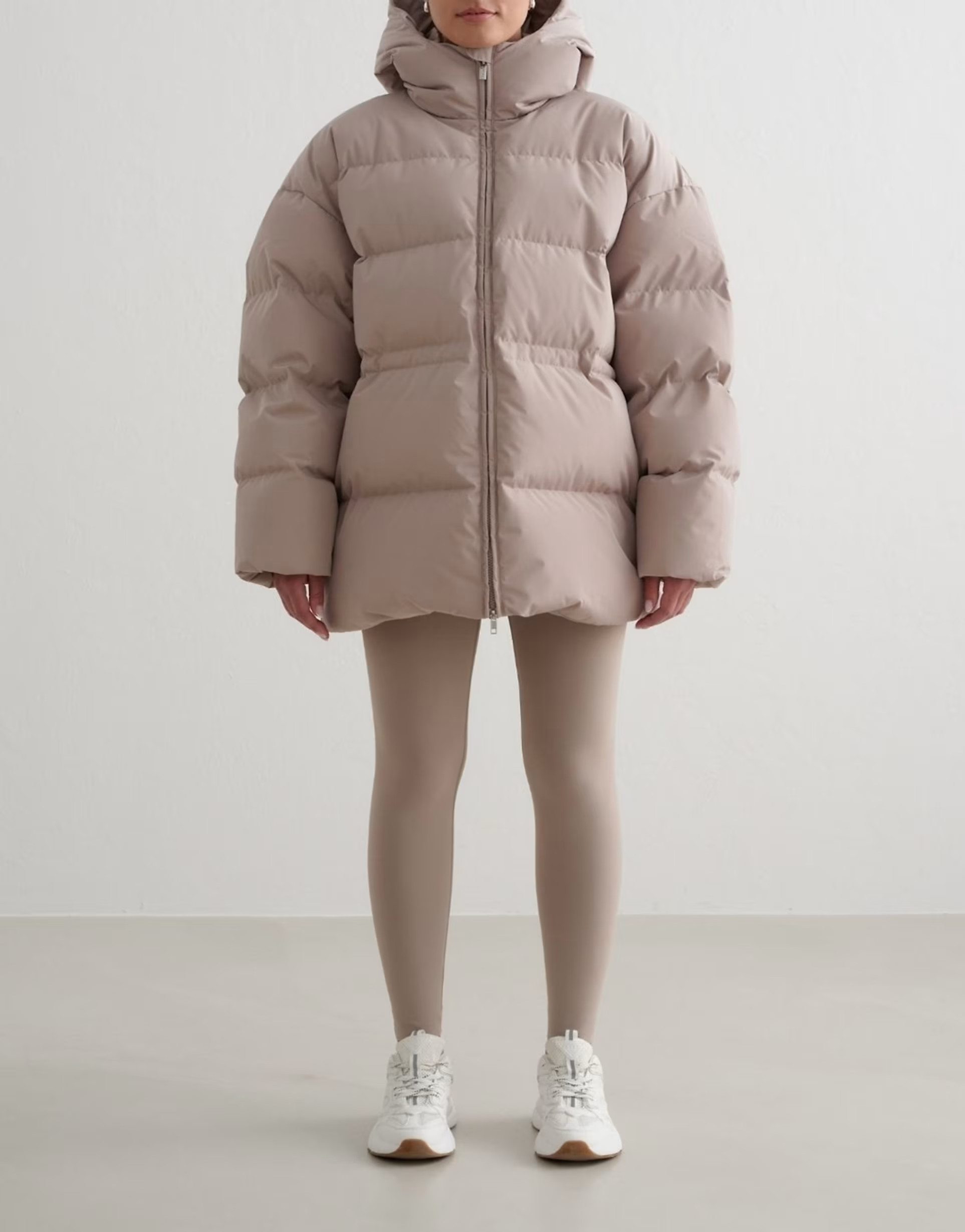 Aim'n Dark clay moment puffer jacket in dark clay | ASOS (Global)