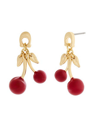 Red Signature C Cherry Drop Earrings | Macy's