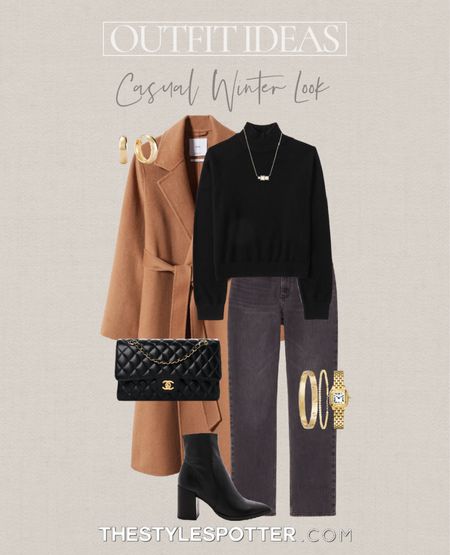 Winter Outfit Ideas ❄️ Casual Winter Look
A winter outfit isn’t complete without a cozy coat and neutral hues. These casual looks are both stylish and practical for an easy and casual winter outfit. The look is built of closet essentials that will be useful and versatile in your capsule wardrobe. 
Shop this look 👇🏼 ❄️ ⛄️ 
P.S. I’ve included dupes for the Chanel bag and Cartier jewlery. ✨ 

#LTKGiftGuide #LTKSeasonal #LTKHoliday