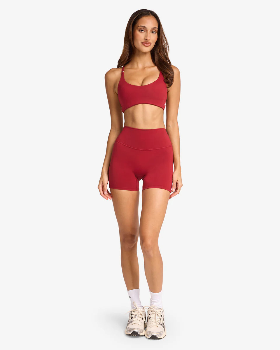 Serenity Shorts 5" | Cherry | Crop Shop Boutique US