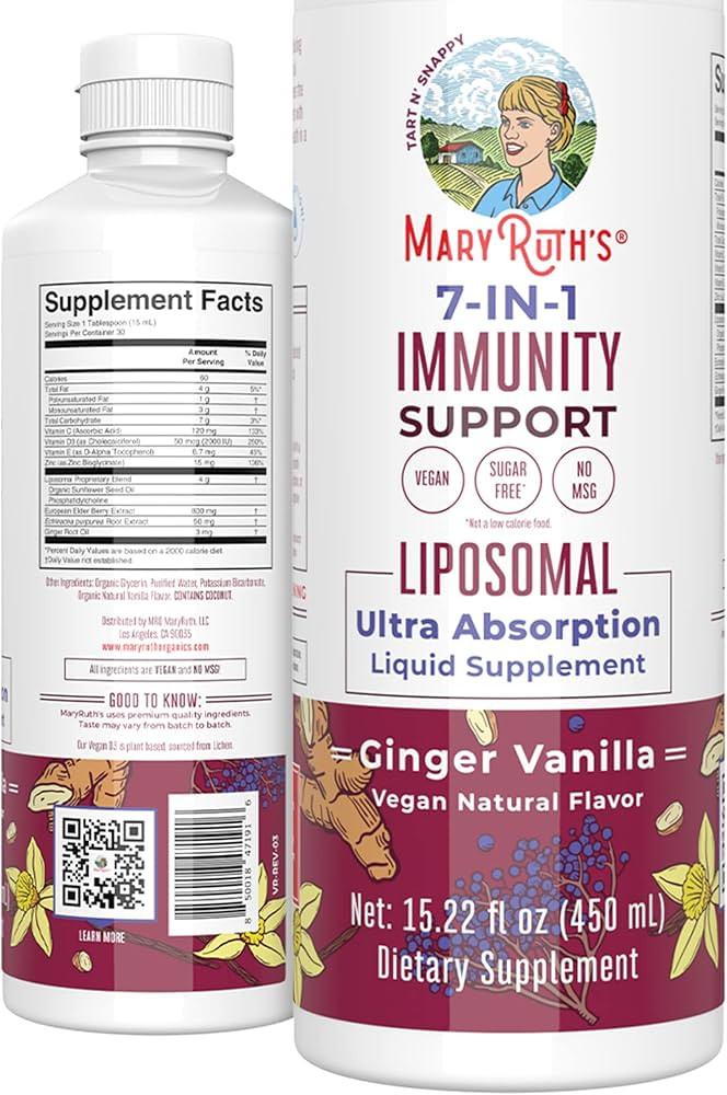 MaryRuth's Elderberry Vitamin C & Zinc for Adults & Kids | 7 in 1 Immune Support & Defense Liquid... | Amazon (US)