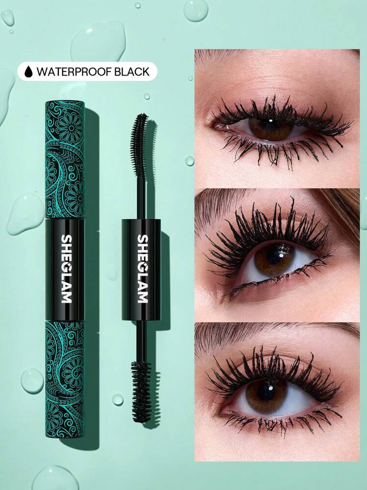 SHEGLAM All-In-One Volume & Length Mascara 2 In 1 Waterproof Volumizing Dual-Ended Brush Lengthen... | SHEIN