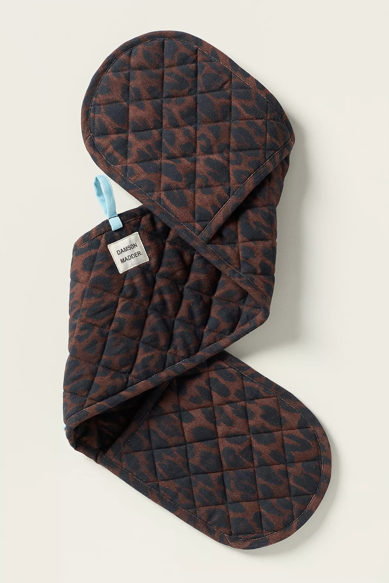 Damson Madder Double Oven Mitt | Anthropologie (US)