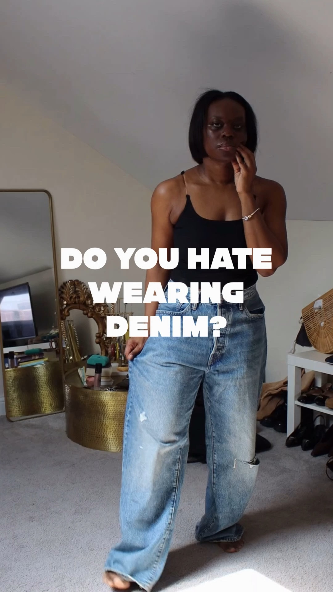 Do you hate denim? 

#LTKgrwm #LTKMidsize #LTKOver40