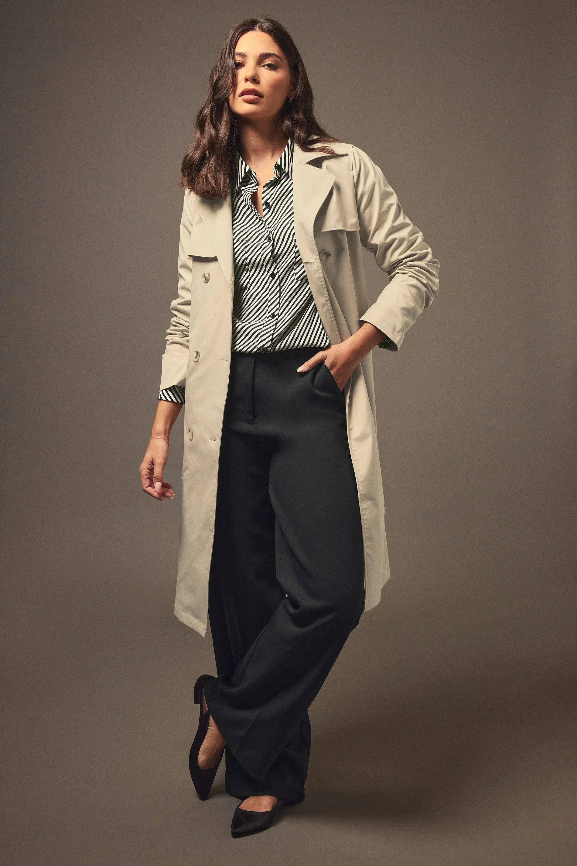 LTS Tall Beige Brown Trench Coat | Long Tall Sally