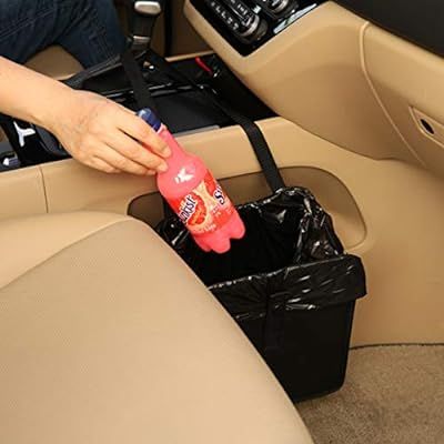 KMMOTORS Jopps Foldable Car Garbage Can Patented Car Wastebasket Comfortable Multifuntional Artif... | Amazon (US)