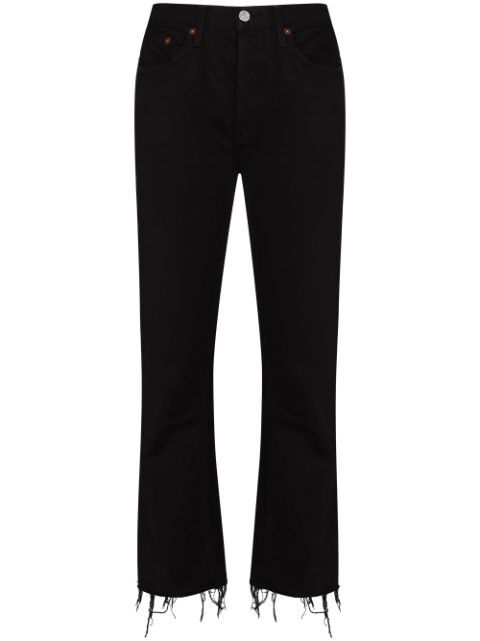 RE/DONE Stove Pipe high-rise Jeans - Farfetch | Farfetch (UK)